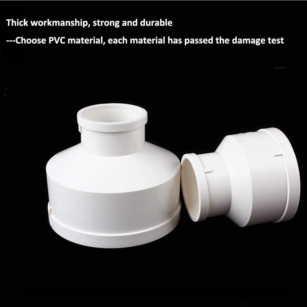 Plastic Duct Pipe Reducer Connector, Downpipe 110mm to 50mm Downpipe