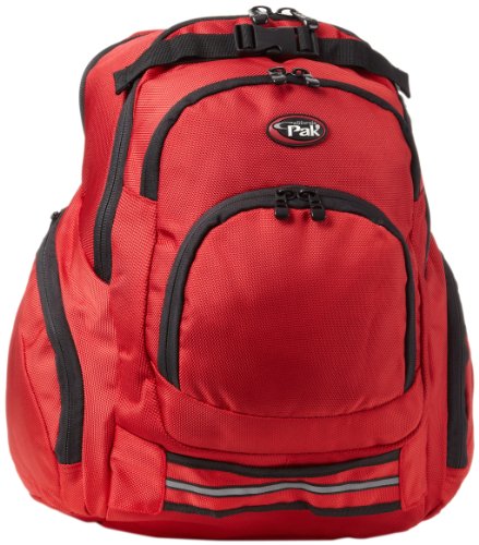 Calpak rocket 18-inch deluxe laptop backpack, deep red,…