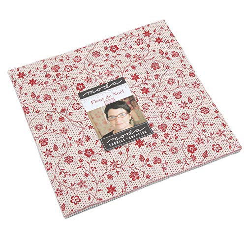 French General Fleur de Noel Layer Cake 42 10-inch Squares Moda Fabrics 13840LC