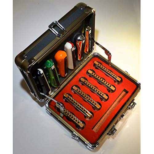 Deluxe TurboHarp Harmonica Case (Red)