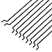 Φ1.2mm x L120mm Steel Z Style Pull/Push Rods Parts for RC Airplane Plane Boat Replacement (Pack of 10)