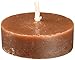 Zest Candle 50-Piece Tealight Candles, Brown