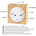 DELIWAY Non Ticking Wood Alarm Clock with Nightlight and Snooze/Ascending Sound Alarm/Simple to Set Clocks, Battery Powered (Beech Wood)