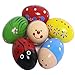 Kunyida 7Pcs Wooden Percussion Musical Egg Maracas Egg Shakers