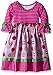 Bonnie Jean Little Girls' Ornament Print Cotton Dress