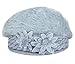 Women Winter Warm Cap Knitted Hat Rabbit Fur Headgear Headdress (Gray)