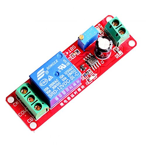 CHENBO(TM) NE555 DC 12V Delay Relay Shield Timer Switch 0~10S Adjustable Module
