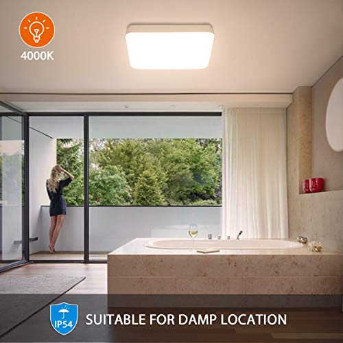 LED Deckenleuchte Dimmbar, 36W 3600lm LED Deckenlampe Dimmbar Mit Fernbedienung, Oeegoo IP54 Wasserfest LED Lampe Für… – Bild 5