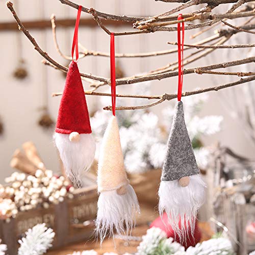 charmsamx Mini Christmas Hat, Red Wine Bottle Cover Bags Bottle Cover Hat Decorative Doll Bottle Cover Home Party Santa Claus Hat Clothing Decoration Home Christmas Decor (Red)