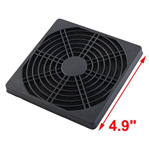 PC Fan 120mm 12cm Plastic Filter Dust Guard Dustproof Mesh Black