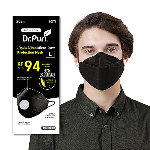 [20 Pack] Dr.Puri New MicroDust Protection Face Premium Mask (KF94