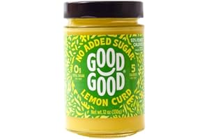 GOOD GOOD No Added Sugar Lemon Curd - Low Carb, Low-Calorie Spread - Keto Friendly - Vegan - Diabetic Friendly - 12oz / 330g (Pack of 1)