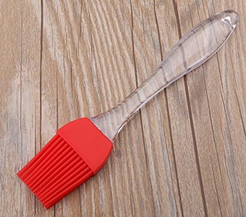 1Pcs Silicone baking &amp; pasty Brush, 9 inch. Red,Orange Colours Heat resistant Cooking &amp; Grilling , Oil &amp; Pastry Brush