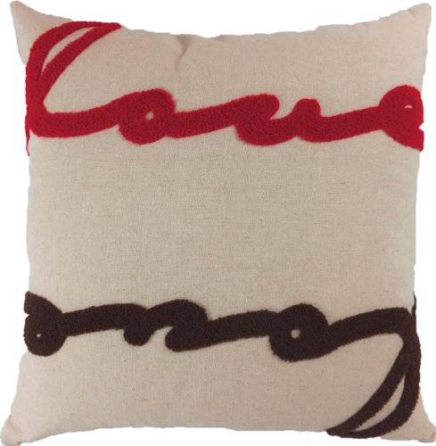 Decorative Special Emboirdery Love Floral Throw Pillow Cover