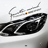 Kaizen Sport Lamp Eyelids Sticker Bumper Sticker Vinyl Sticker For Mercedes Benz C Class S Class C300 W204 C250 C230 E300 E320 And Any Other Model Color Black