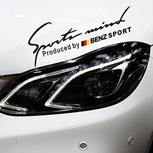 Kaizen Sport Lamp Eyelids Sticker Bumper Sticker Vinyl Sticker For Mercedes Benz C Class S Class C300 W204 C250 C230 E300 E320 And Any Other Model Color Black