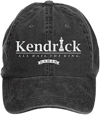 LongDaCo Kendrick Lamar King Classic Baseball Cap with Adjustable Hat Men Black