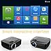 Android WiFi LED Projector,Portable Multimedia 1200 Lumens Home Theater Cinema PS Xbox Game Mini Wireless WIFI Projector Support Full HD 1080p Video with USB HDMI AV SD VGA TV(3D 4K HDMI Cable Inside)