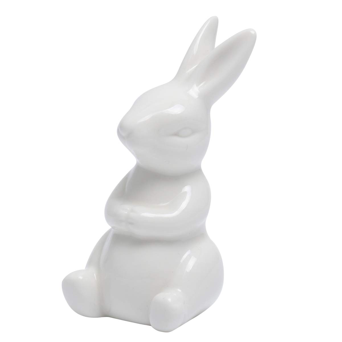 BESPORTBLE Ceramic Bunny Ornament: Miniature Bunny Figurines Mini Figurines Cute Ceramic Rabbit for Easter Garden Potted Supplies Home Decoration Miniature Garden Decor — image 1