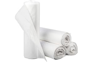 Inteplast Group S404814N 40-45 Gallon Capacity, 48" Length x 40" Width x 14 Mic Thickness, Natural Color, HDPE Commercial Coreless Institutional Trash Can Liner (Case of 10 Roll, 25 Bags per Roll)