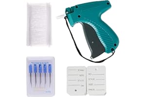 TINSKY 2006 Pieces Tagging Gun for Clothing Set,Clothing Tags and Labels Clothes Tagger Microstitch Gun with Tags,Price Tag Gun Attacher Kit, 5 Steel Needles 500 Clothing Labels, 1500 Barbs Fastener