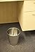 Kenney Rust-Resistant Metal Waste Paper Basket, 1.3 Gallon, Chrome
