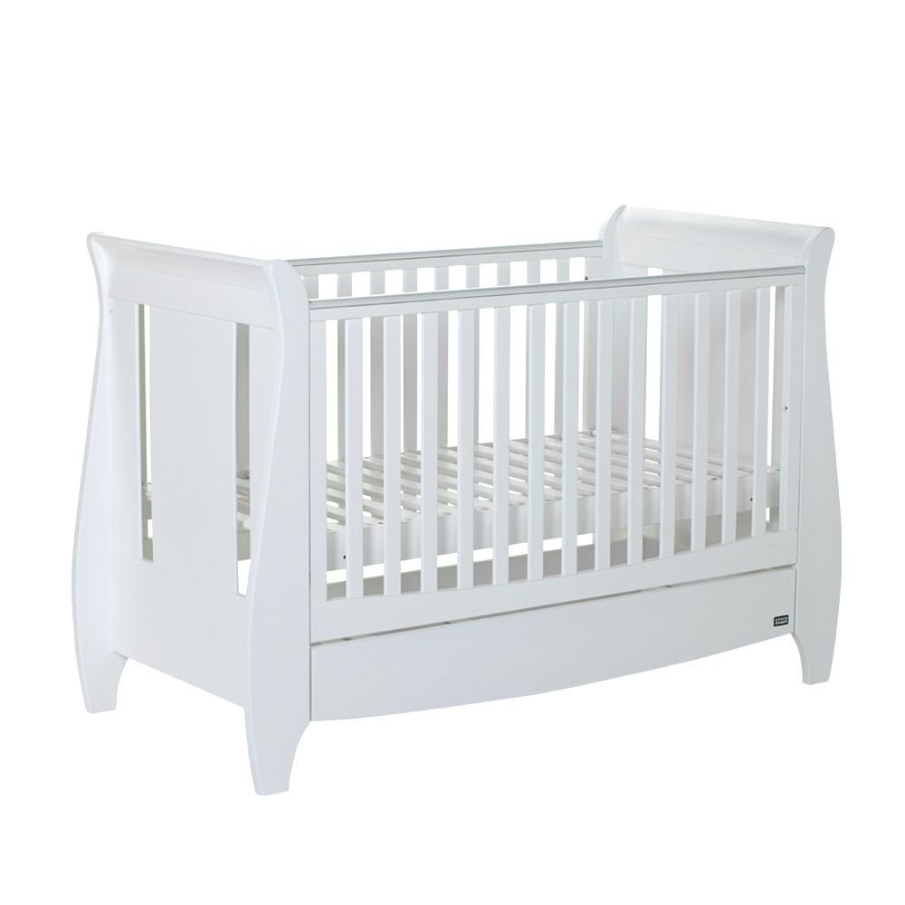 Tutti Bambini Lucas Space Saver Sleigh Cot Bed With Under Bed Drawer