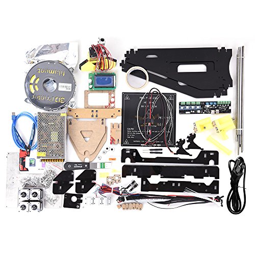 KKmoon High Precision Desktop 3D Printer Kit Reprap i3 DIY Self Assembly 12864 LCD Screen Acrylic Frame Printing