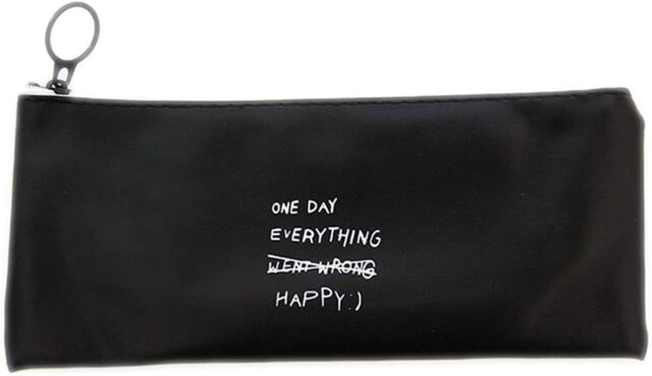 1 Pieces Simple Style Solid Dot Pen Pencil Bag Canvas School Stationary Receive Makeup Pouch Cosmetics Case,C4
