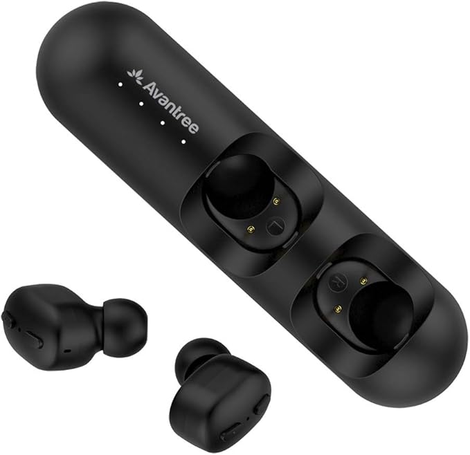 [Upgraded] Avantree True Wireless Earbuds with Volume Control, InEar