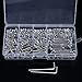 Kangnice 440Pcs M3 A2 Stainless Hex Head Socket Cap Screws Nuts Assortment Kit with Box