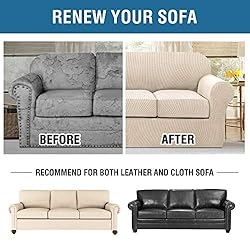 H.VERSAILTEX 4 Piece Stretch Couch Covers for 3