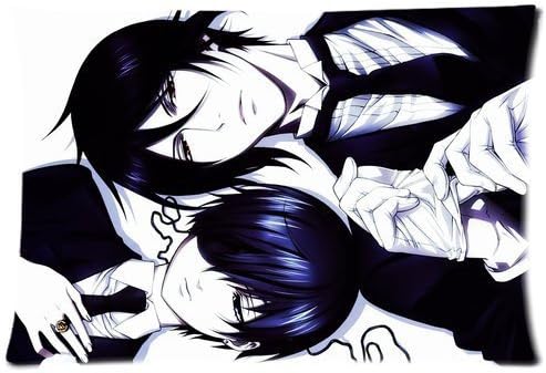 Fashion New Arrival Pillowcase cover Black Butler Custom Zippered Pillow Case 20*30 inches (Twin sides)