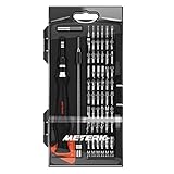 Meterk Screwdriver Kit 61 in 1 Magnetic Driver Kit, Professional Repair Tool Kit with 56 Bits Precision Flexible Shaft for iPhone 8, 8 Plus/ Smartphone/ Game Console/ Tablet/ PC Jewelry Watches etc.