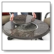 The Outdoor GreatRoom Company 42-Inch British Granite Fire Pit Table