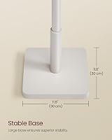 VASAGLE Solid Wood Coat Rack 8 Hooks Cappuccino Beige RCR010K01 view 5