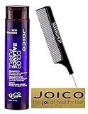 Joico Color Balance PURPLE Shampoo - 10.1 oz / 300ml (with Sleek Steel Pin Tail Comb) (Shampoo 10.1 oz / 300ml)