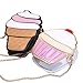Cute Women Bag Ice-Cream Small Shoulder Bag PU Crossbody Shoulder Bag