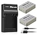 OAproda 2 Pack NB-10L Battery and Micro USB Charger for Canon NB-10L, Canon PowerShot G15, G16, G1X, G3X, SX60 HS, SX50 HS, SX40 HS, Digital Camera, CB-2LC Charger