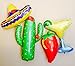 Cactus Foil Mylar Balloon Birthday Party Decoration Green 2 Pieces Mexican Final Fiesta Theme Party and Taco Bout a Paty Large