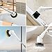 Spin Scrubber, EVERTOP Cordless Electric Power Scrubber with Extension Handle & 5 Replacement Scrub Brush Heads for Bathroom, Hardwood Floor, Swimming Pool (cleaning scrubber)