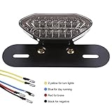 GreenClick Universal 8W 12V LED Motorcycle Taillights with 16 Lamp Beads
