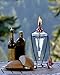 H Potter Outdoor Torch Tabletop Patio Garden Oil Lamp with Copper Top with Fiberglass Wick GAR516