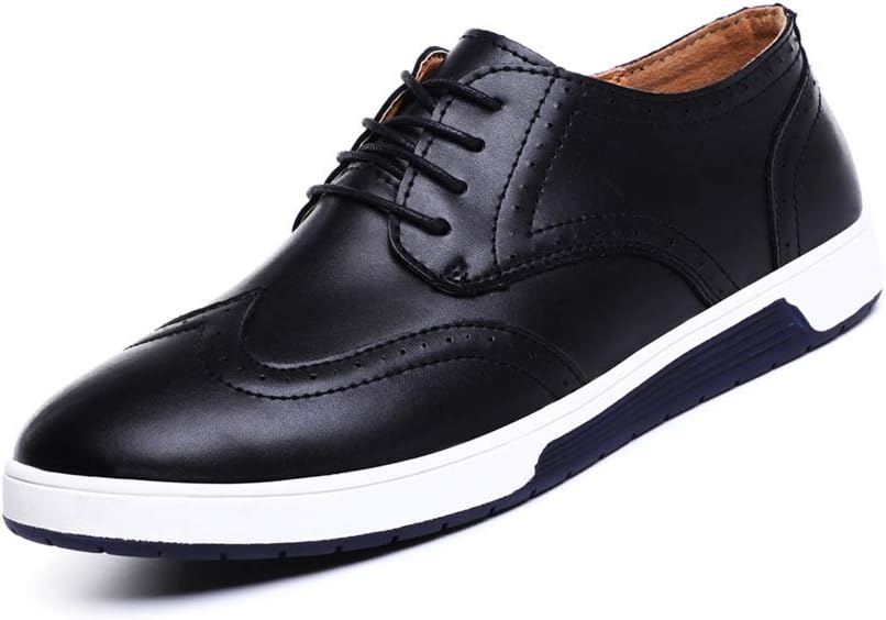 Sanyge Men's Urban Dress Shoes Leather Oxford Shoes Lace Up Classic Workout