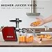KOIOS Slow Juicer, Masticating Juicer Extractor with Reverse Function, Cold Press Juicer Machine with Quiet Motor, Juice Jug and Brush for High Nutrient Fruit and Vegetable Juice
