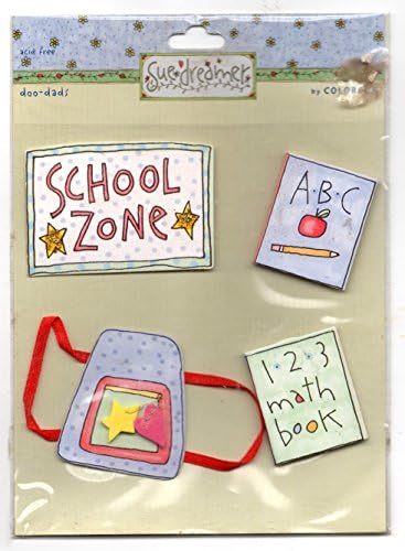 Sue Dreamer doo-dads by Colorbok dimensional stickers School Zone theme