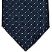 Retreez Check Textured Woven Microfiber Skinny Tie Necktie - Navy Blue