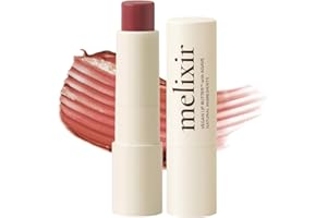 Melixir Vegan Lip Butter (12 Colors), Hydrating Tinted Lip Balm Stick, Bee-Free, Petrolatum-Free, Plant-Based, Moisturizes Dry & Chapped Lips With Shea Butter, Sheer, Natural Finish - #02 Nudy Rose