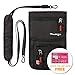 hiwego Travel Neck Pouch Hidden Passport Holder Wallet RFID Blocking/Neck Stash for Men Women (Black)