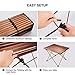 YuCheng Foldable Camping Side Table Portable Aluminum Desk with Carry Bag for Indoor and Outdoor Picnic, Camp, BBQ, Beach, Boat,Fishing, Hiking and Travel, Lightweight,Easy to Cleanthumb 4